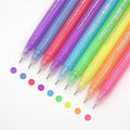 Gel Pens with Fine Point 0.6mm, 9 Colors Drawing Pencils for Adult Coloring Books Smooth Writing Pen Set for Journaling(Highlight Pastel)