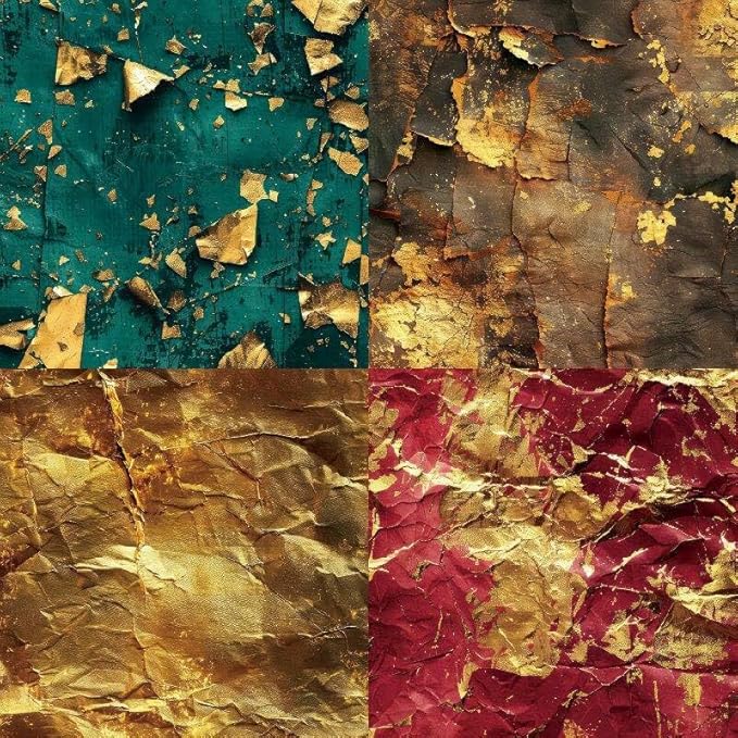 Autumn Scrapbook Paper 6×6,24 Sheets Single-Sided Fall Gold Patterned Paper Scrapbooking CardStock Papers Pad for Holiday Cardmaking DIY Origami Journaling Papers.