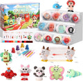 Air Dry Clay Kit -12 Animals Modeling Clay Set with 6 Movable Bases, Ultra Light & Soft, Safe Non-Stick DIY Art & Craft Kit with Sculpting Tools & Tutorials, Creative Gift for Boys & Girls