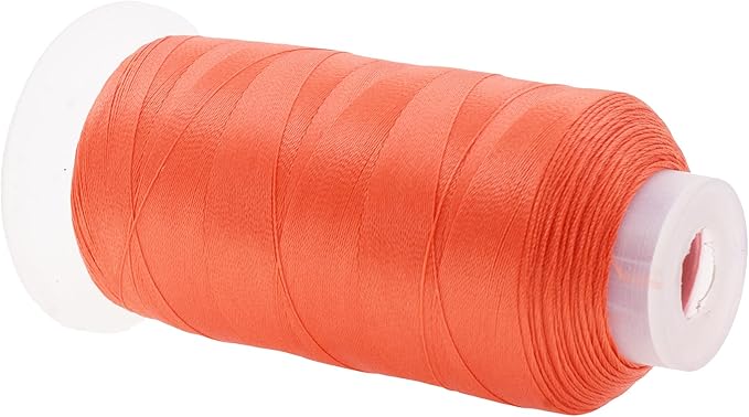 Mandala Crafts Coral Heavy Duty Thread - 1500 Yds Tex 90 Bonded Polyester Threads for Sewing Drapery, Jeans, Leather, Hair, Outdoor Marine Upholstery