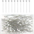150 Pieces White Pearl Head Pins Corsage Pin Sewing Pins Straight Pins Wedding Bouquet Pin for DIY Decoration Craft and Sewing Project 55mm/2.17in W