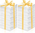 100 Pcs Cotton Fabric Squares 10 x 10 Inch Precut White Quilting Squares Solid Cotton Fabrics Quilt Material for Craft Lovers DIY Sewing Crafting