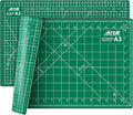 ArtAt Self Healing Cutting Mat: 12″x 18″ Green Double Sided Non-Slip 5 Layers PVC Durable Craft Sewing A3 Mat for Rotary Cutter, Use for Quilting and Scrapbooking and Craft & Art Projects…