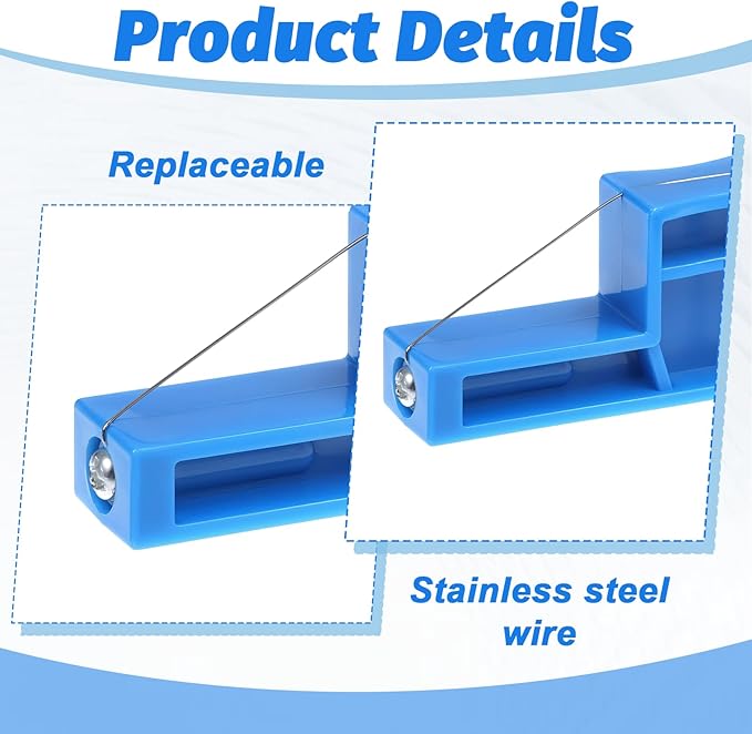 Angle Cutting Clay Tool Small Steel Wire Bevel Cutter Steel Wire Bevel Cutter Plastic Ceramic Wire Pottery Angle Clay Trimming Tool for Pottery Ceramics Sculpting