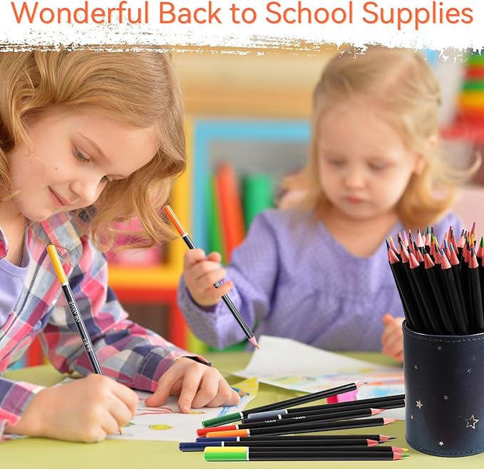 S & E TEACHER'S EDITION Colored Pencils 240Pcs, Pre-sharpened Super Soft Core Lead, Colored pencils,In Drawing Pencils, Woodcase Lead Pencils, Christmas Gifts