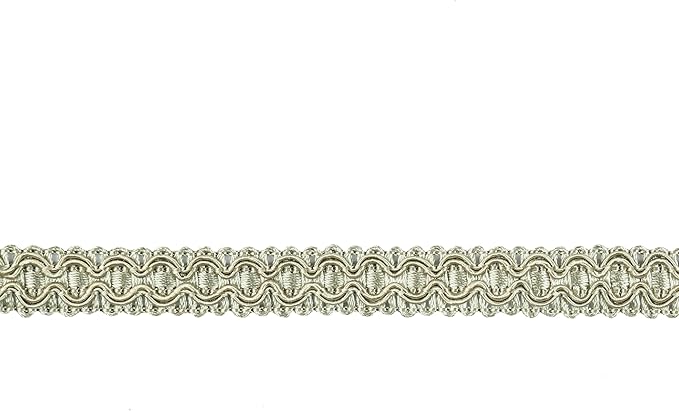 Gimp Braid Trim, 0.7 Inch / 10M(10.9 Yards) Fabric Trim for Curtains, Upholstery, Sewing, Hand DIY Crafts, Costume and Home Decorative（Dark Beige）