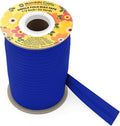 Mandala Crafts 1/2 Inch Single Fold Bias Tape for Sewing, Quilting, Piping, Hemming, Blanket & Quilt Binding – 55 Yards Blue Fabric Seam Binding Tape