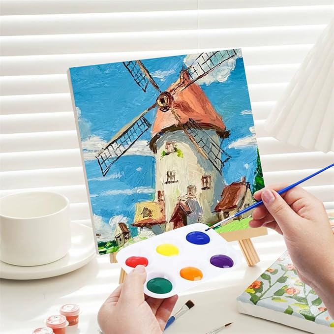 Haploon 150 Pcs White Plastic Art Paint Tray Palettes, 6 Well Rectangular Watercolor Palette Tray, Craft Paint Trays Finger Painting Tray Paint Palettes for DIY Art Painting Watercolor Craft