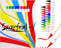 12 Acrylic Markers Water-based for Rock, Fabric, Wood, Glass, Easter Egg, Fabric Painting Craft Quick Dry Dual-Tip Water Based -No Toxic,No Odor-bright colors