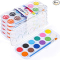 Nuanchu Christmas Gifts Bulk Watercolor Paint Washable Watercolor Paint Kits Palette and Brushes Portable Water Color Supplies for Adults, Beginners Artists Valentine Gift(6 Pack,12 Colors)