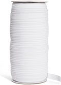 Juvale Elastic Band for Sewing - Half-Inch Knit Band for Waistbands & Half-Inch Elastic for Sewing - Bulk 109-Yard Roll & Craft Supplies - 109 Yds, White