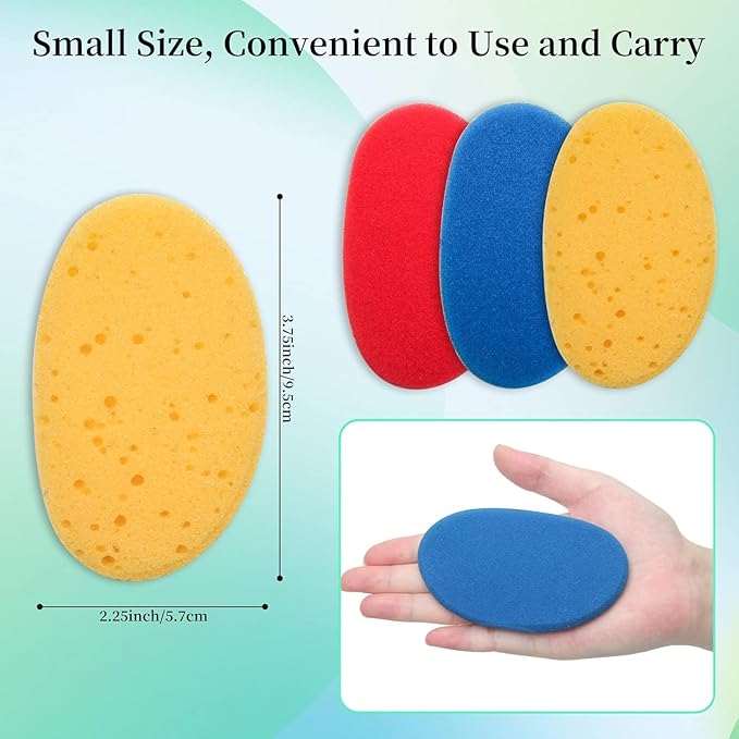 Clay Sponges for Clay, Boyistar Ceramics Pottery Clay Sponge for Shaping and Clean Sponge with 3-Density Clay Sponge Artists Sponge for Pottery Modeling Sculpting with Mesh Bag (9)