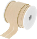 MECCANIXITY 1 Inch Single Fold Bias Tape Cotton Continuous Bulk Bias Tape for Sewing, Seaming Quilting Hemming Binding Crafts (Khaki 10 Yards)