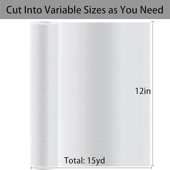 Water Soluble Stabilizer for Embroidery Topping Film (12 in x 15 yd Roll), Seneme 35um Clear Embroidery Stabilizers - Wash Away Embroidery Stabilizer for Machine Embroidery Stabilizer and Hand Sewing