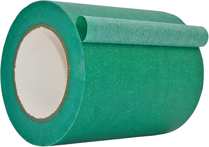 WOD MTC5 Colored Masking Tape, Green, 12 inch x 60 yds. Colorful Teacher Painters Tape for Fun DIY Art & Crafts, Lab Labeling, Writable & Classroom Decorations