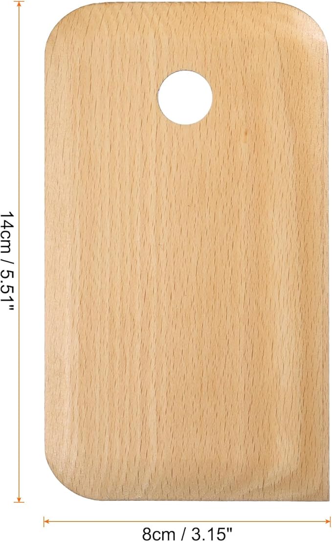 HARFINGTON Pottery Ribs Trimming Tools Pottery Profile Rib Wooden Foot Shaper Shaping Texture Rib Beech Wood for Carving Ceramics Clay