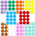 2" Round Large Colored Removable Stickers Labels - 10 Colors,Pack of 360