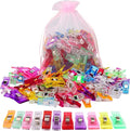 Pack of 100 Sewing Clips and Fabric Clip, Sewing Notions for Sewing Quilting Supplies, Crafting Tools Accessories, Paper Work, Assorted Colors (80 Small+20 Middle Plastic Clips)
