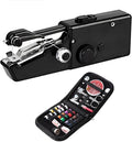 Handheld Sewing Machine, Mini Portable Sewing Machine Kit for Beginners, Travel Emergency Clothes Repair & Quick Fixes with Accessories, for Lightweight Fabrics (Black, C)