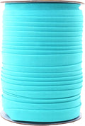 Mandala Crafts 55 Yards 1/2 Inch Turquoise Double Fold Bias Tape for Sewing - Bias Binding Tape for Quilting Binding, Hemming, Seam, and Fabric Piping