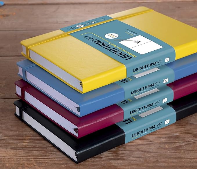 Leuchtturm1917 - Medium A5 Hardcover Sketchbook (Lemon) - 112 Pages of 150g/m² Paper