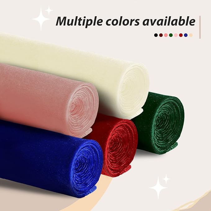 KKJIAF Royal Blue Stretch Velvet Fabric 60 Inch Wide, 2 Yard Soft Stretchy Fabric for Sewing Clothes, Apparel, Costume, Crafts - 90% Polyester 10% Spandex