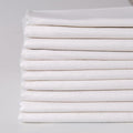 10 Pieces 18 x 21 Inches Cotton Fabric Precut Quilting Fabric Bundles Solid Colors Layer Cakes Quilt Material for DIY Craft Sewing Embroidery (White)
