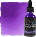 Liquid Watercolor Paint 30 ml Bottle, Blue Violet - Vibrant Dye-Based Liquid Watercolor w/Glass Pipette, Fast-Drying, Fine Art Paint for Calligraphy, Airbrushing & Traditional Art