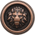 Antique Copper Metal Buttons - 12 Pcs - 3 Size Options - Lion Round Metal Shank Buttons Vintage for Men Women Blazer Coat Uniform Shirt Suit and Jacket Sewing Craft DIY N21201