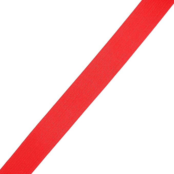 Mandala Crafts Wide 3/4 Inch Red Elastic Bands Spool for Pants Waistbands Sewing and DIY Crafts, 50 YD Stretchy Flat Fabric Strap Knit Elastic Band for Wig