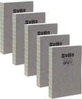 SoHo Urban Artist Open Bound Sketch Pads 5 Pack - Grey - 11x14 - Open Coptic Bound Sketch Pads for Drawing, Calligraphy, Any Dry Media, & More - 600 Sheets Total