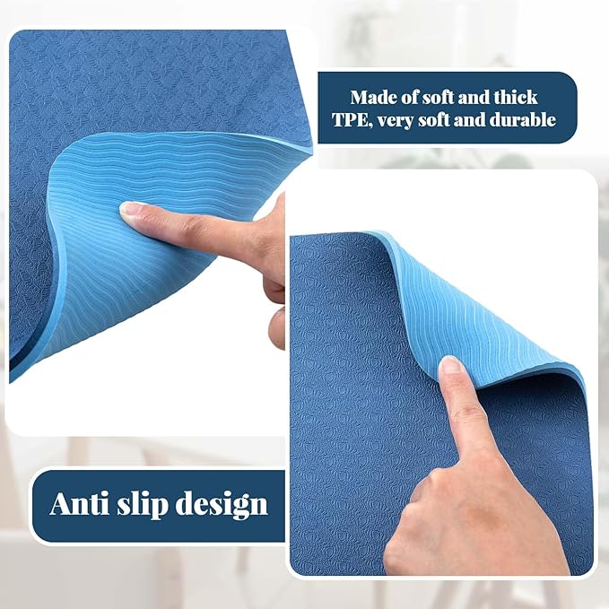 2 Pcs Sewing Machine Muffling Mat Pedal Sewing Mat Reduce Vibrations Noise No Slip Machine Accessories for Quilting(15'' X 20'' and 9'' X 14'',Blue)
