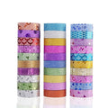 30 Rolls Washi Masking Tape Set,Decorative Craft Tape Collection for DIY and Gift Wrapping with Colorful Designs and Patterns
