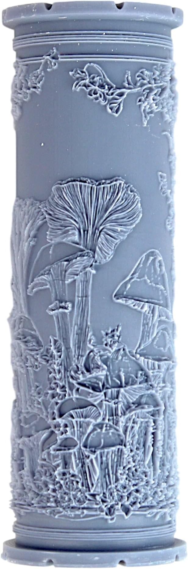 Wild Mushrooms Clay Texture Roller (4") - Forest Set #01 - Embossing Pattern Roller for Polymer & Ceramic Clay, Pottery & Crafts