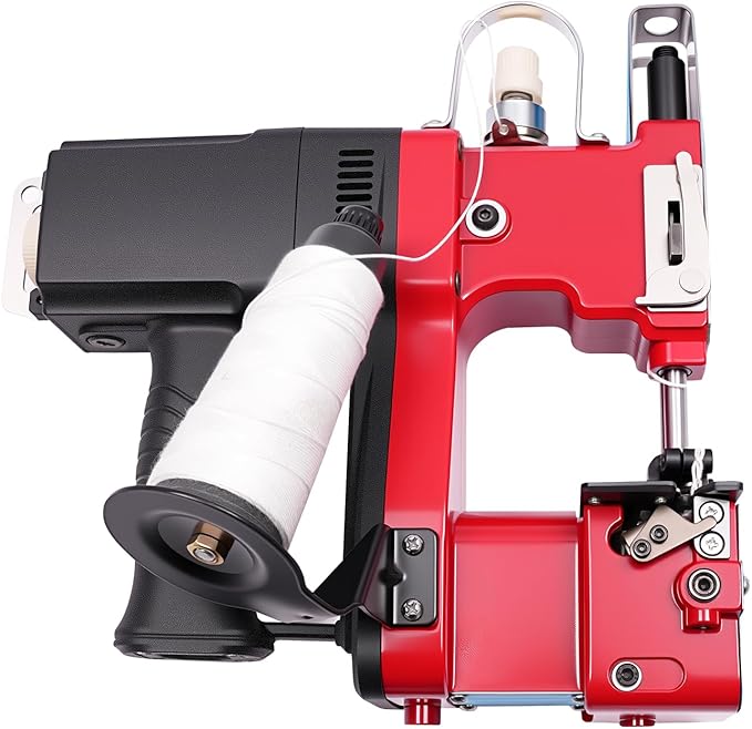 Portable Bag Sewing Machine, Electric Closing Sewing Machine, Automatic Woven Bags Sewer Packing Equipment for Sack Woven Kraft Paper Bag Sealing, Light Weight