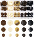 105Pcs Mixed Sewing Buttons,5 Color 4-Hole Craft Buttons,3 Size (15mm, 20mm, 25mm) Sewing Buttons for Clothes, Suitable for for DIY Crafts, Coats, Shirts, Pants, Shorts（Color6）