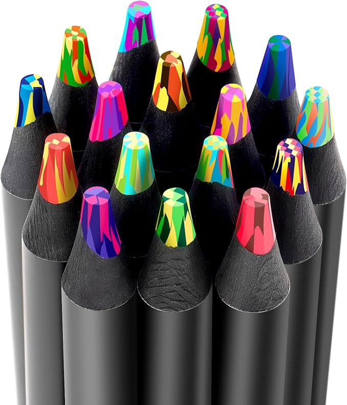 Art Supplies, 16 Colors Rainbow Colored Pencils, Classroom Back to School Supplies for Kids, Christmas Drawing Pencils for Kids Adults, Teen Girl Gifts Trendy Stuff, Stocking Stuffers Party Favors