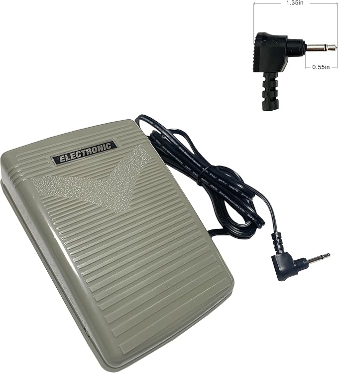 HimaPro Foot Control Pedal and Power Cord for Domestic and Imported Sewing Machines - Variable Speed Control (4C-333BL)