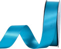 YAMA Turquoise Blue Double Faced Satin Ribbon, 1 Inch 25 Yards, Great for Crafts Bows Flower Bouquet Wedding Home Decor Gift Wrapping