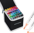 Alcohol Markers Brush Tip for Adults, 36 Color Dual Tips No Bleeding Marker, Permanent Drawing Professional Marker Christmas Gifts