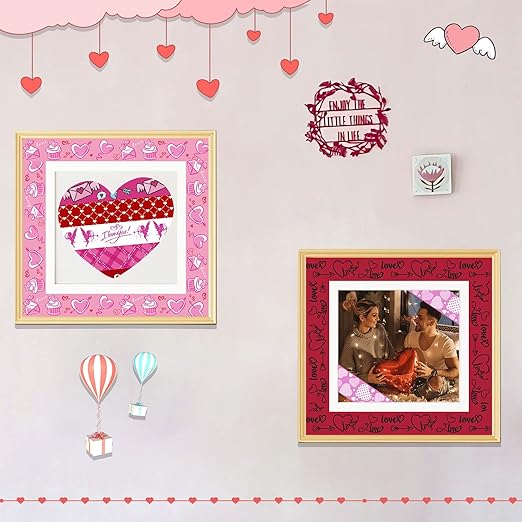 SANNIX 12 Rolls Valentine's Day Washi Tape 15mm Red Pink Love Valentines Masking Tapes Wedding Party Decorations for DIY Scrapbook Journal Card and Gift Wrapping