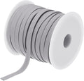 MECCANIXITY 1/4 Inch Double Fold Bias Tape Polyester Continuous Bulk Bias Tape for Sewing,Seaming Quilting Hemming Binding Crafts (Grey 25 Yards)