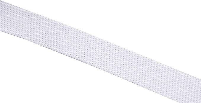 Mandala Crafts Wide 5/8 Inch White Elastic Bands Spool for Pants Waistbands Sewing and DIY Crafts, 25 YD Stretchy Flat Fabric Strap Knit Elastic Band for Wig
