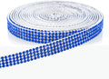Novani Self Adhesive Rhinestone Ribbon, 0.35 Inch 3 Yards 1 Roll, Royal Blue Crystal Diamond Bling Strips for DIY Crafts, Home Decor, Glitter Glass Rhinestones Tape for Crafting, Car Decoration