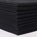 18 * 21inch Cotton Fabric Premium,11 Options Solids, 10PCS Solid Precut Fabric Pure Quilting Fat Quarter Bundles Patchwork for Sewing DIY Craft (Black)