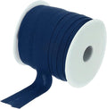 MECCANIXITY 3/4 Inch Single Fold Bias Tape Cotton Continuous Bulk Bias Tape for Sewing, Seaming Quilting Hemming Binding Crafts (Navy Blue 25 Yards)
