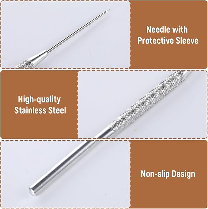 10PCS Ceramic Clay Needle Tools, Pottery Tool, Clay Detail Needles, Aluminum Alloy Sculpting Tools for Pottery, Ceramic, Polymer Clays, DIY Craft, and Intricate Carving