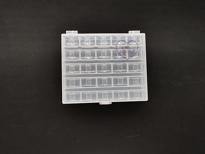HONEYSEW Plastic Bobbins for Singerr Heavy Duty Sewing Machine 44S 4411, 4423, 4452, 5511, 5523, 5532 (25PCS/Box)