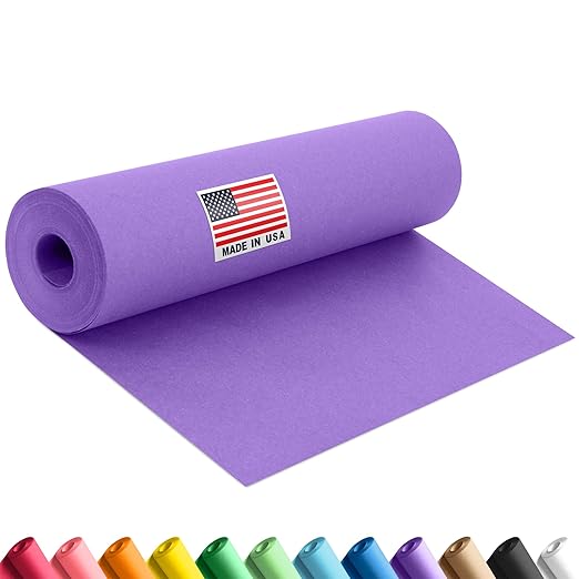 12" x 1200" (100 ft) Lilac Construction Paper Roll, (Pack of 1 Roll, Lilac Color) – Made in USA Construction Kraft Paper Roll for School Projects – Color Paper for Crafts, Art Paper for Kids