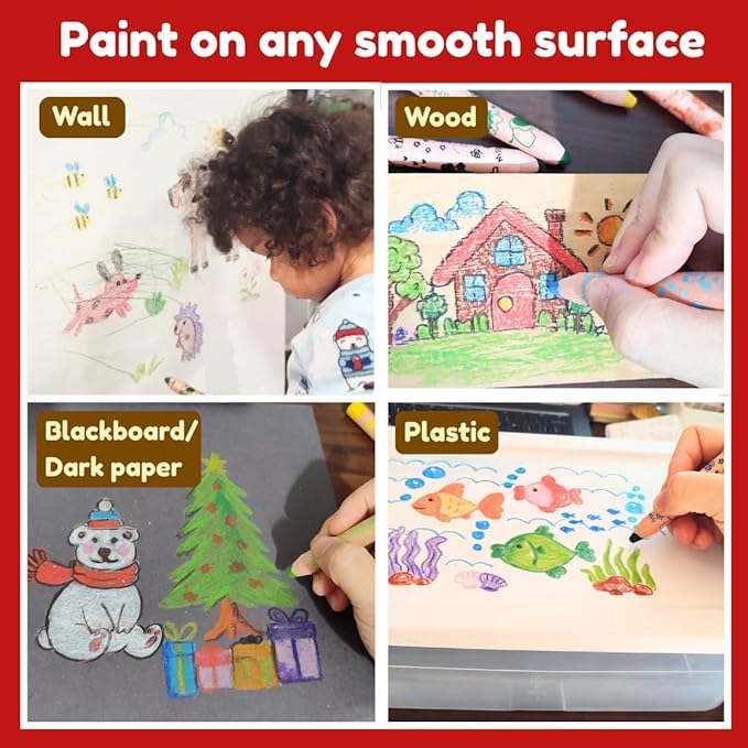 Jumbo Colored Pencils– 3 in 1 function, 12 colors Non-Toxic Toddler Pencils Break-Resistant, Easy Grip Beginner colored Pencils for 2 year plus, Pre-school, Kids, those with special needs.